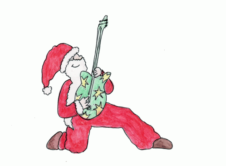 Santa-guitar